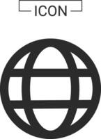 globe icon earth planet vector