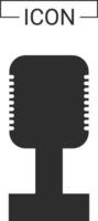 Microphone and music icon vector