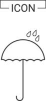 Umbrella vector icon template