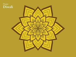 contento diwali hindú tradicional ornamento lámpara festival India elemento mandala chino Buda étnico vector