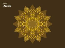 happy diwali hindu traditional ornament lamp festival india element mandala chinese buddha ethnic vector