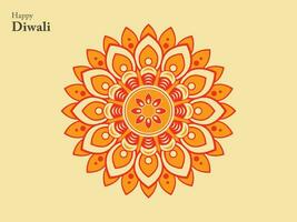 contento diwali hindú tradicional ornamento lámpara festival India elemento mandala chino Buda étnico vector