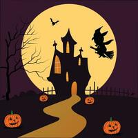 happy halloween celebration background vector