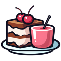 Dessert Eis Illustration ai generativ png