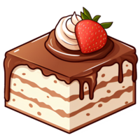 postre helado ilustración ai generativo png