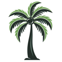 beach coconut tree foldchair ai generate png