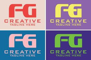 Modern elegant creative F G Logo Design and template vector illustration.