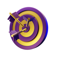Target For Business 3D Icon png