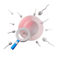 esperma células médico 3d ícone png