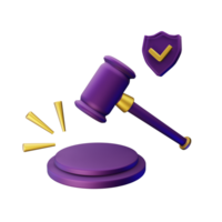 legal para negocio 3d icono png