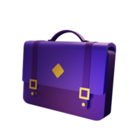 maletín para negocio 3d icono png