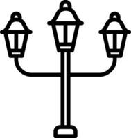 Streert Lamp Vector Icon Design