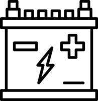 Car battery Vector Icon Design