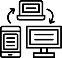 diseño de icono de vector de transferencia de datos