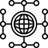 Global network Vector Icon Design