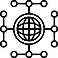 Global network Vector Icon Design