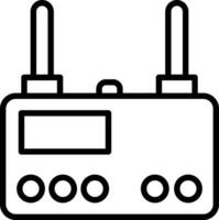 Wireless router Vector Icon Design