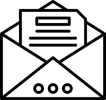 Open mail Vector Icon Design