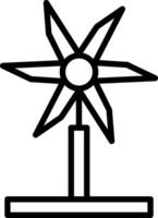 Wind Turbine Vector Icon Design