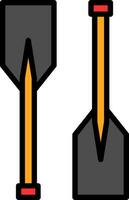 Oars Vector Icon Design