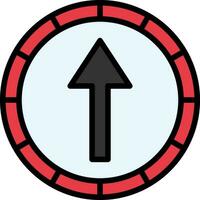 Ahead Only Vector Icon Design