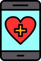 Health App Vector Icon Design