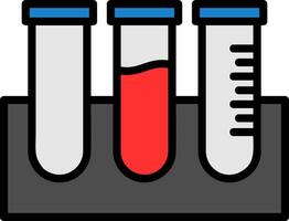 Test Tubes Vector Icon Design