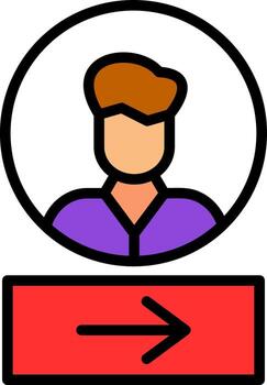 Log In Vector Icon Design