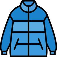 Winter jacket Vector Icon Design