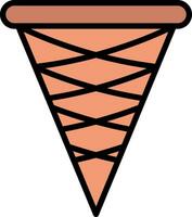 Ice cream cone Vector Icon Design