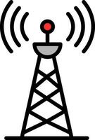 Radio tower Vector Icon Design