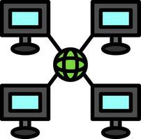 Local network Vector Icon Design