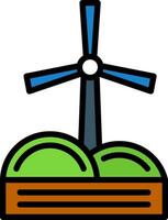 Windmill Vector Icon Design