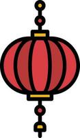 Paper lantern Vector Icon Design