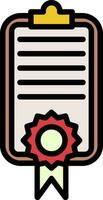 Certificate Vector Icon Design