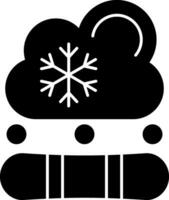 diseño de icono de vector de snowboard