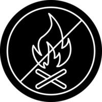 No Fire Allowed Vector Icon Design