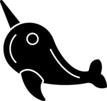 Narwhal Vector Icon Design