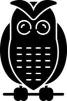 Snowy owl Vector Icon Design