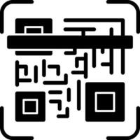 qr código escanear vector icono diseño