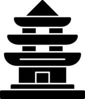pagoda vector icono diseño