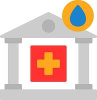 Blood Bank Vector Icon Design