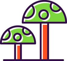 Mushrooms Vector Icon Design