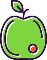 diseño de icono de vector de manzana