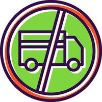 No Trucks Vector Icon Design