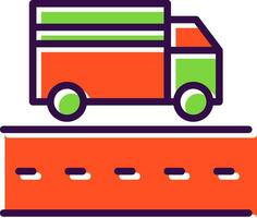 Truck Lane Vector Icon Design