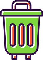 Trash Can Vector Icon Design