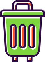 Trash Can Vector Icon Design