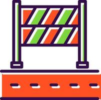 Road Block Vector Icon Design