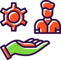 Management Services Vector Icon Design